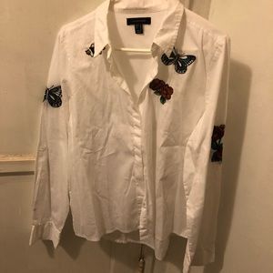 Embroidered Button Down